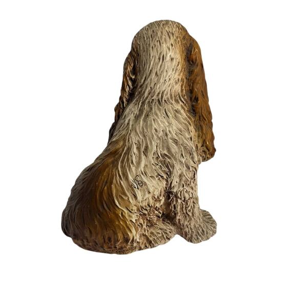 Vintage 1983 Universal Statuary Corp Cocker Spaniel Dog Figurine Heavy Resin - Picture 7 of 10
